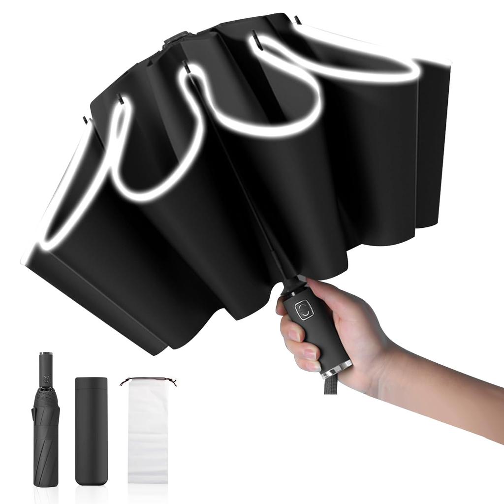 Складной автоматический диаметр обратный супер водный зонт 10 двойной для солнечного и дождливого ветра сильный дождь УФ отражающий УФ легкий складной дождливый