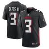 Мужская черная футболка с джерси NFL Atlanta Falcons №3 BATES III