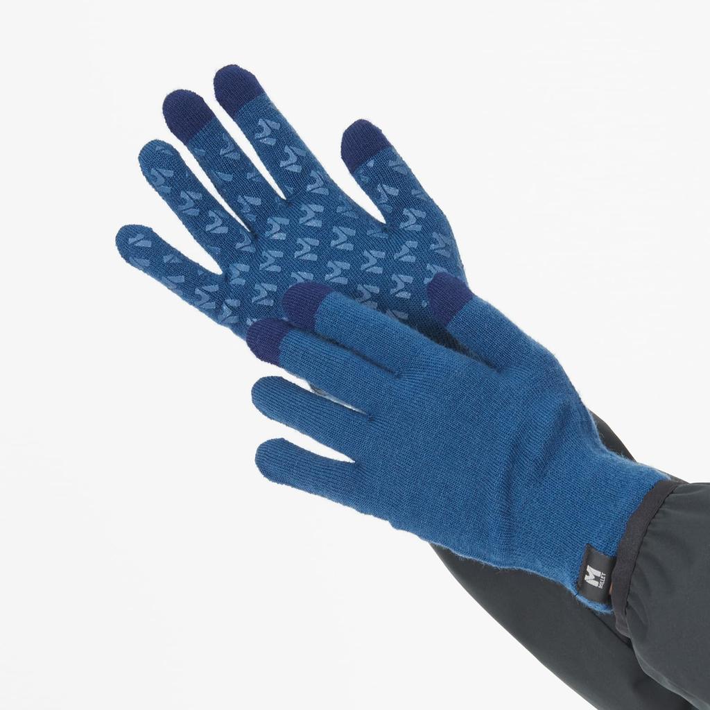 Внутренние перчатки Шерстяные внутренние перчатки II MIV01922 Глубокий мозаичный синий M [Millet] (НОВЫЙ ЛОГОТИП)