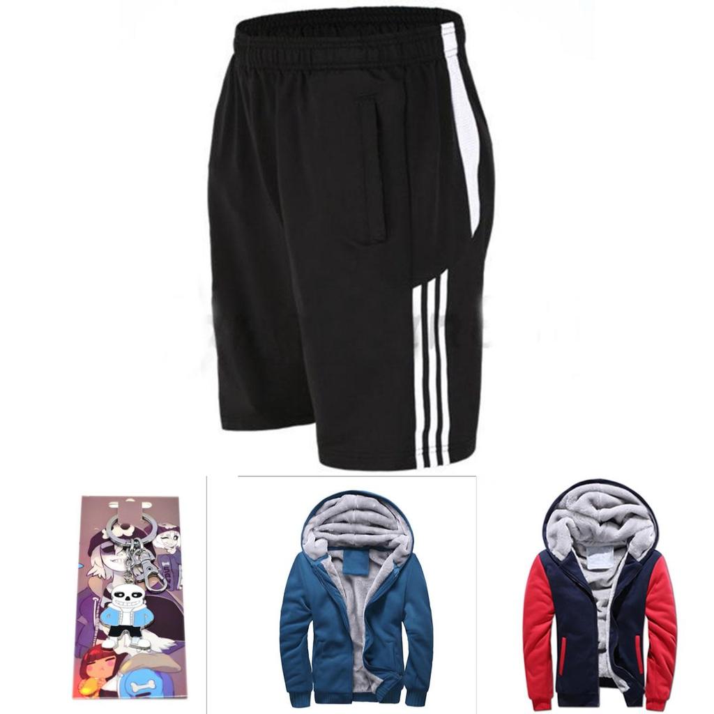 Косплей набор Санса из Undertale Худи Шорты Длинные носки Маска Перчатки Брелок**