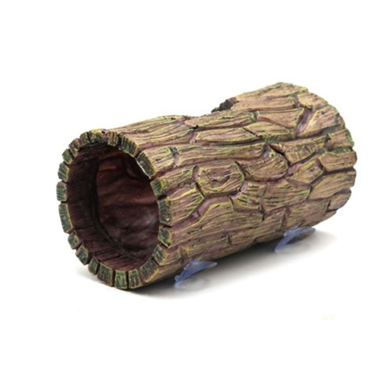 Fish Shelter Cave Tree for Reptiles Fish Tanks Aquarium Decorations Beautiful Appearance Artificial Hideouts Tree Tunnel