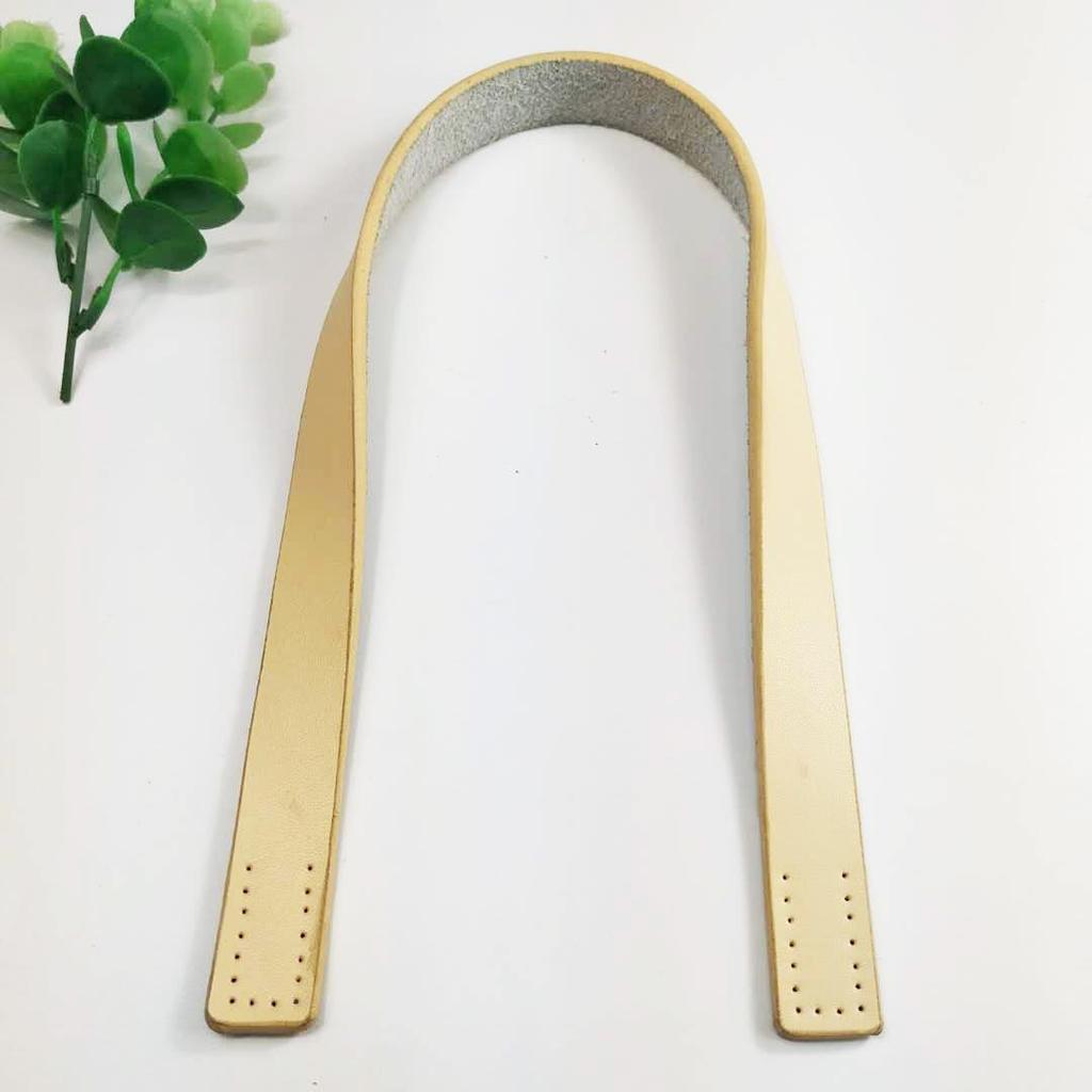 Ремень для сумки-шоппера из натуральной коровьей кожи, сшитый вручную