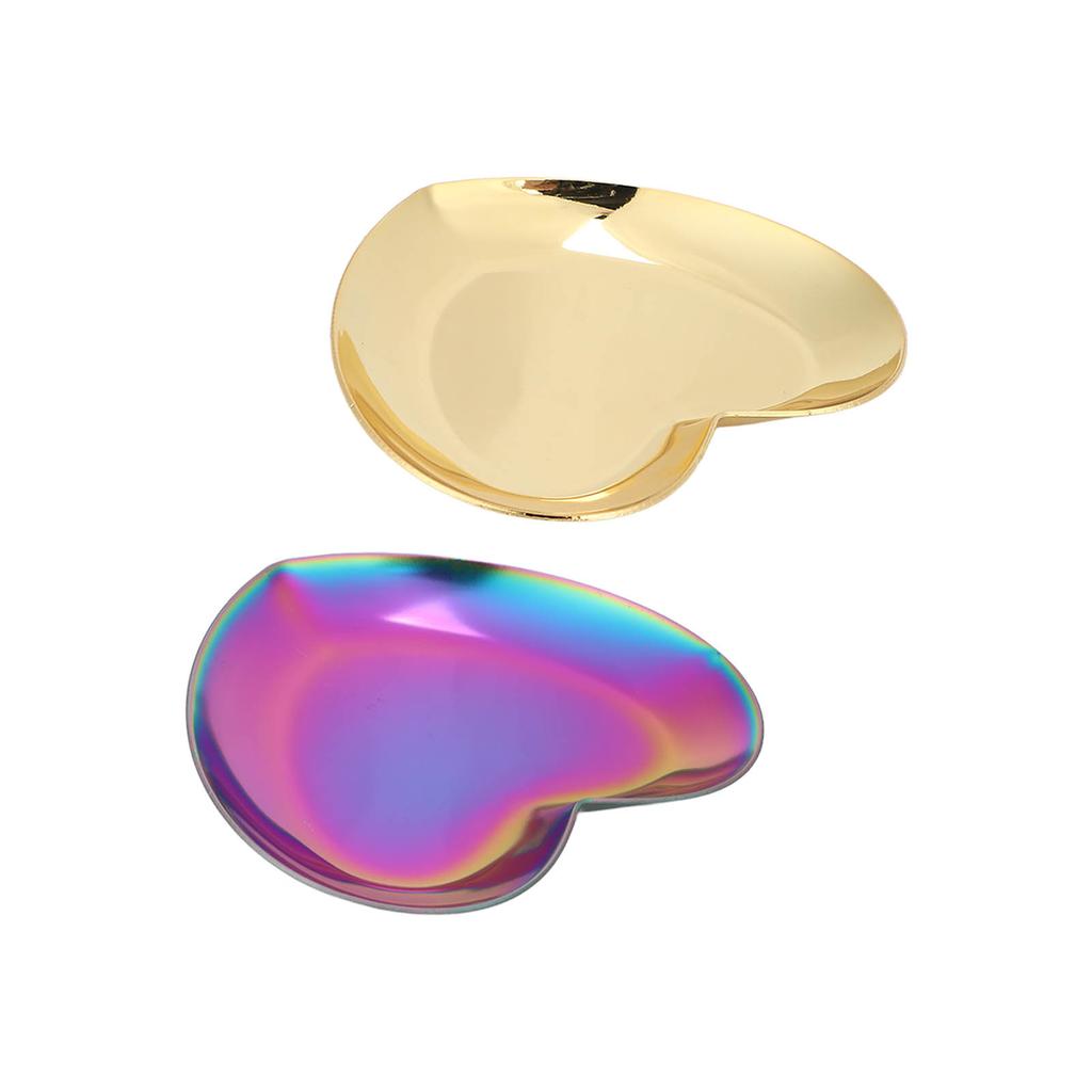 Доска для дизайна ногтей из нержавеющей стали в форме сердца, косметический макияж, маникюр, советы, палитра для смешивания цветов