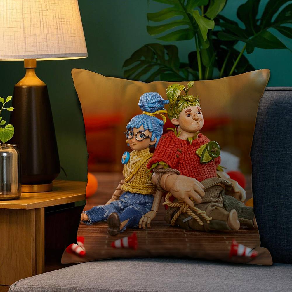 Game It T-Takes Two Pillow Case Sofa Living Room Bedroom Double-sided Printing Square Cushion Nap Time Pillow Case