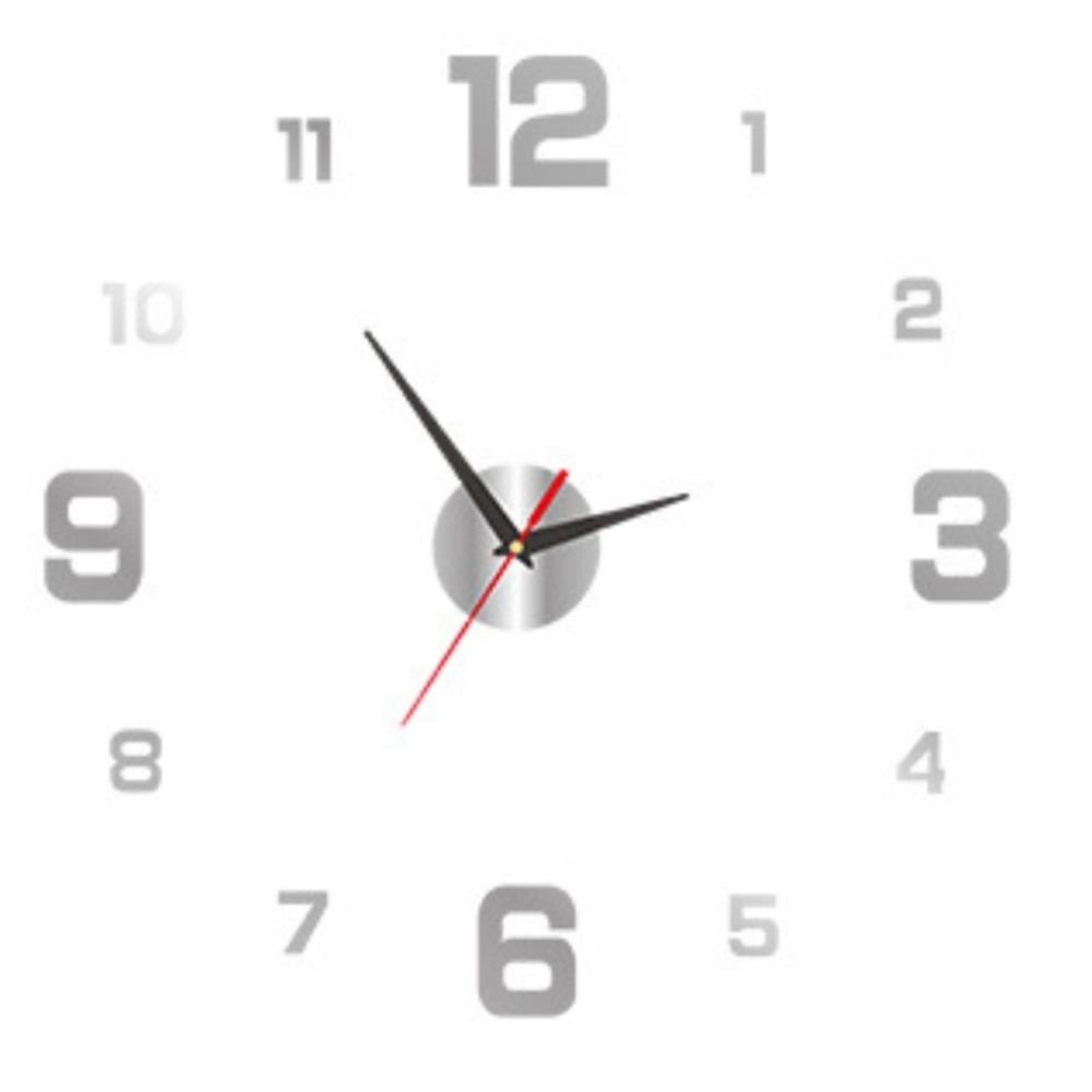 Creative Frameless Wall Clock Wall Mechanism DIY Night light Arrows Decal Wall Decoration Home Silent Clock Living Room Office