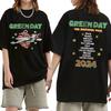 Green Day Футболки с логотипом тура The Saviors Мужские Женские Готический Рок Оверсайз Футболки с коротким рукавом Унисекс Летние Хлопковые футболки с круглым вырезом