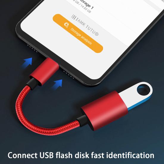 Адаптер USB C к USB Тип C OTG Кабель USB C «папа» к USB 2.0 «мама» Кабель-адаптер для офиса