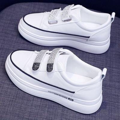 Белые туфли женские новые весенние универсальные туфли для сноуборда студенческие дышащие туфли на плоской платформе нескользящие повседневные туфли-лодочки с мягкой подошвой
