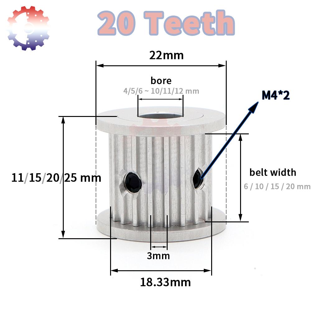 HTD3M Timing Pulley 20T 24T 30T 40T 60T HTD 3M Pulley 32T 36T 48T Pulley 20Teeth 24teeth 30teeth 40teeth 60Teeth 3M Belt Pulley
