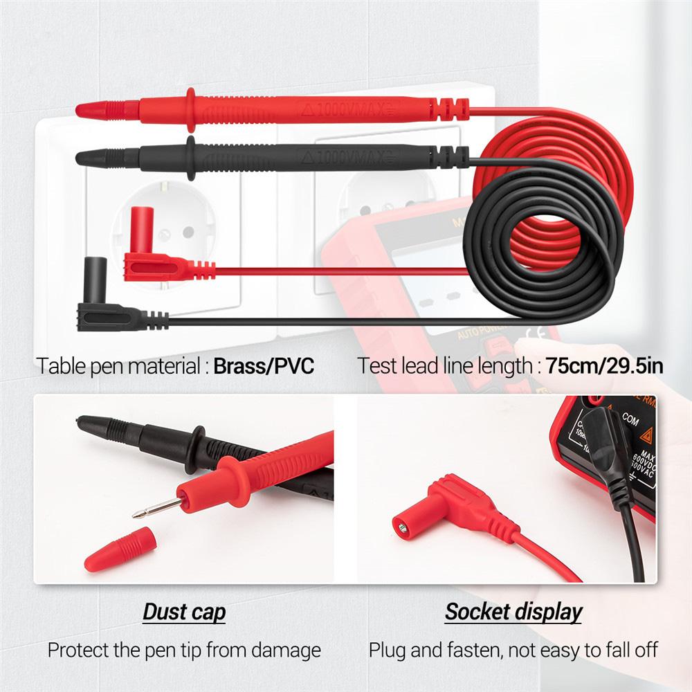 M118A цифровой мультиметр-фонарик мини с NCV удержанием данных 6000 отсчетов умный тестер автоматический Mmultimetro True Rms транзисторный измеритель
