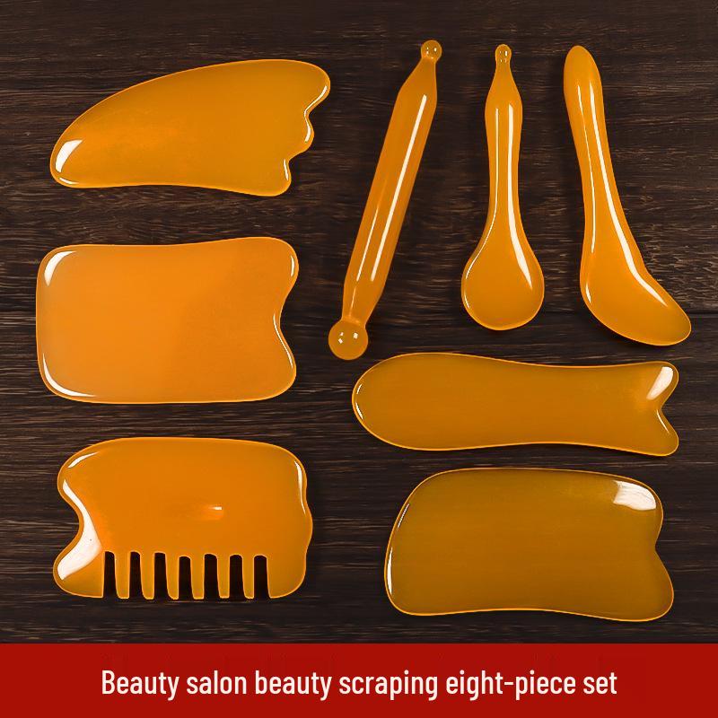 «Скребок для массажа на основе пчелиного воска для шеи, талии и лица»