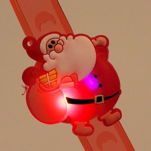 Party LED Light Up Bracelet, Santa, 10 Pieces