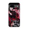 Coque de téléphone - MANIACASE - Google Pixel 8a - Silicone TPU - Noir - Demon Slayer