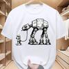 ЗВЕЗДНЫЕ ВОЙНЫ Официальный шагоход AT-AT Винтажные футболки Star Wars для мужчин, женщин, детей, взрослых, футболки для родителей и детей