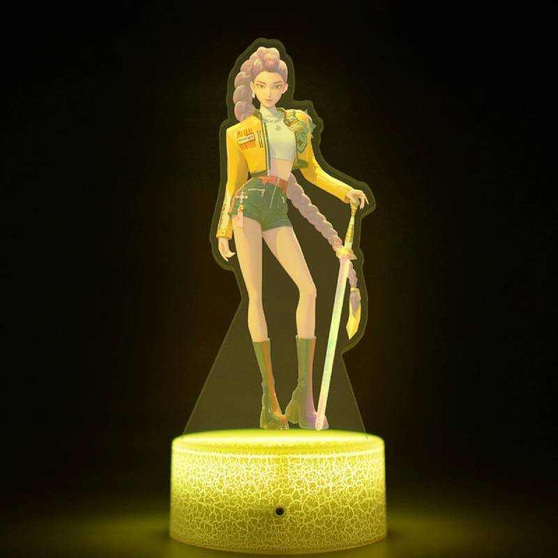Kpop Demon Hunters Led Light With Touch Control For Home Decor And Gift Ideas