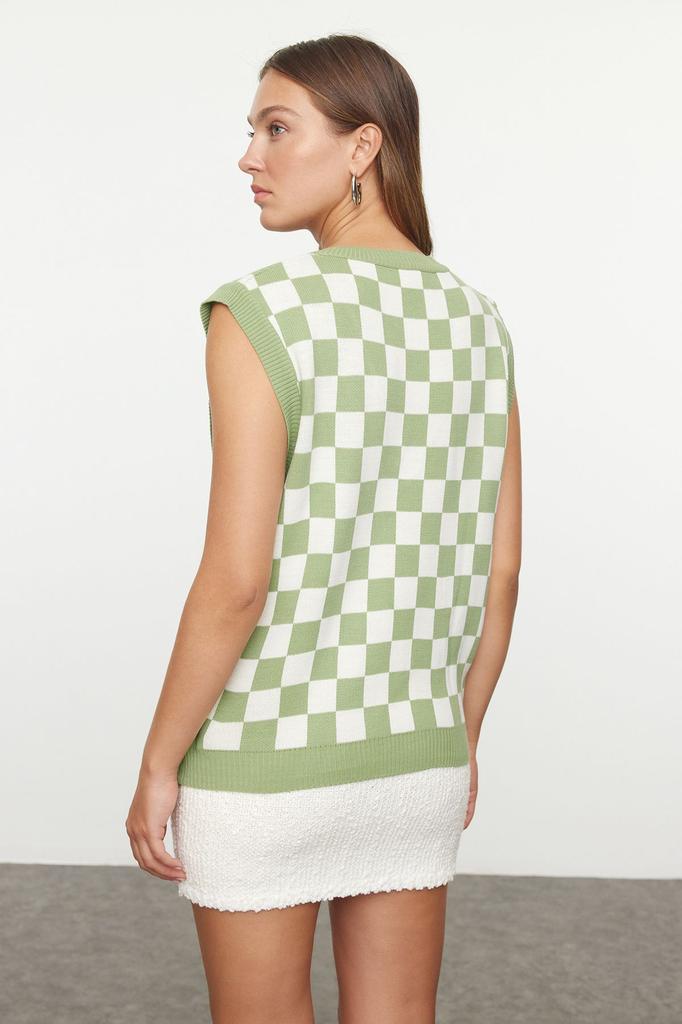 Women's Fashion Stylish Sweater Black V-Neck Knitwear Sweater