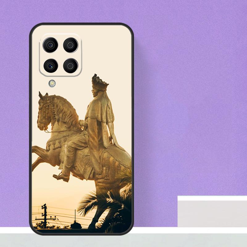 Emperor Menelik II of Ethiopia For Samsung Galaxy M13 M33 M53 M12 M32 M52 M14 M34 M54 M20 M51 M21 M30s M31s M15 M55 Case