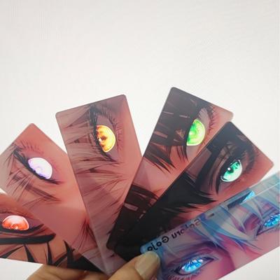 Новое аниме-периферийное устройство Xiaohongshu Jujutsu Kaisen: Прозрачная карта высокой ценности со светоотражающими глазами Годзё Сатору