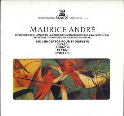 LP-пластинка МОРИС АНДРЕ - Коллекция концертов для барочной трубы REL3130 ERATO 1982 Япония Классика Б/У