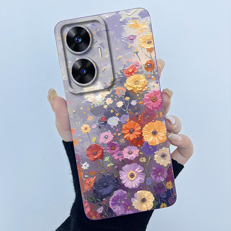 Чехол для Realme C55 NFC Realme C55 4G Narzo N55 2023 Телефон Чехол Милый Панда Сладкие Девочки Кошки Мягкий Силикон Ударопрочный Чехол