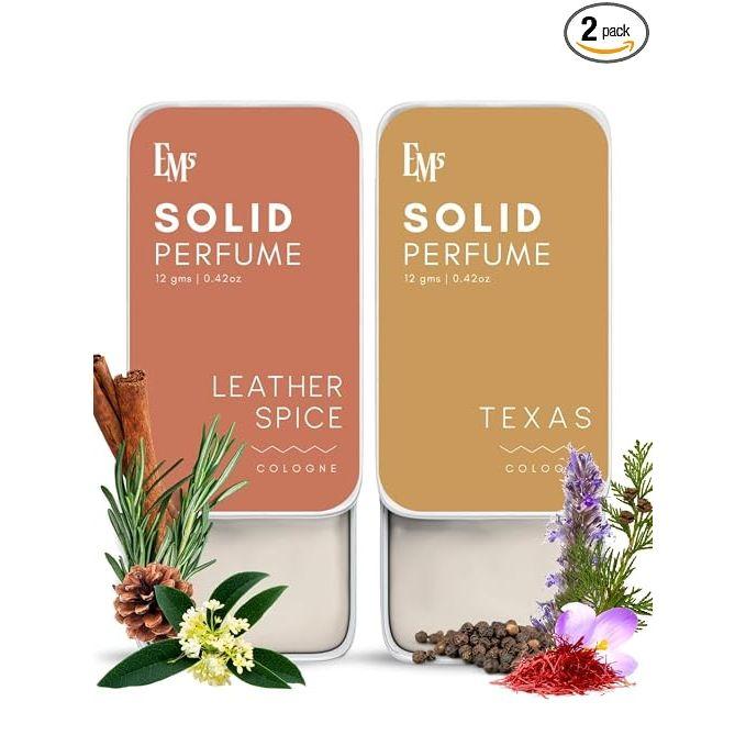 Набор твердых духов EM5 из 2 шт. | Без спирта | Стойкий | Древесный Уд и Номад