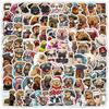 100Pcs/Set Мопс Мини Домашние животные Собаки Наклейки DIY Модные наклейки Наклейки