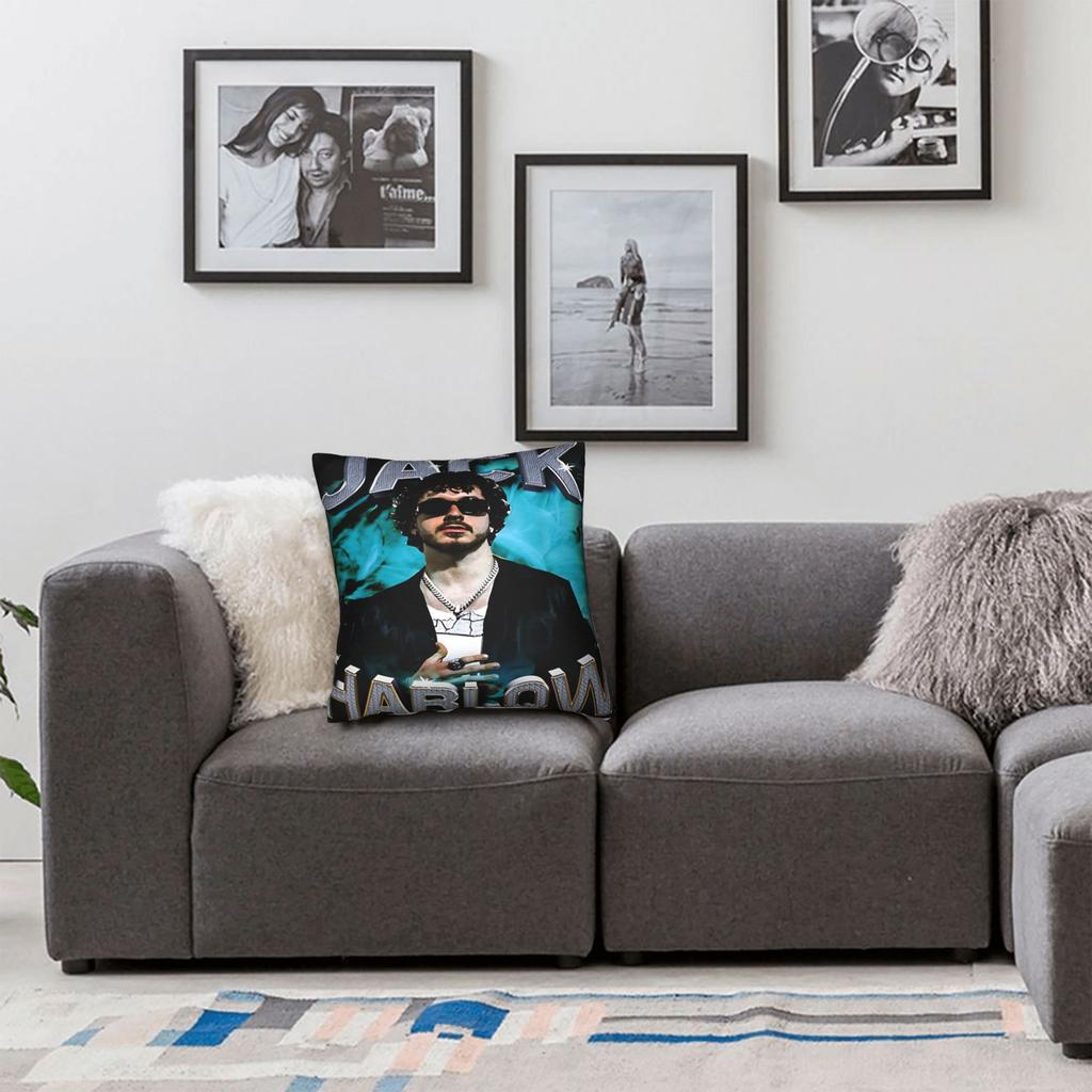 Singer Jack Harlow  Pillow Cover Kawaii Pillow Case For Sofa Couch Bed Living Room Custom Pillowcases Birthday Present