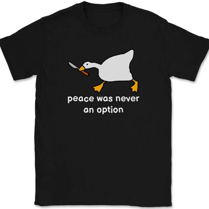 Футболка Murder Goose Футболка Смешной Птичий Юмор Оригинальный Подарок
