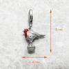Red Robin Bird Dangle Charm For Women 925 Silver Cute New Gift