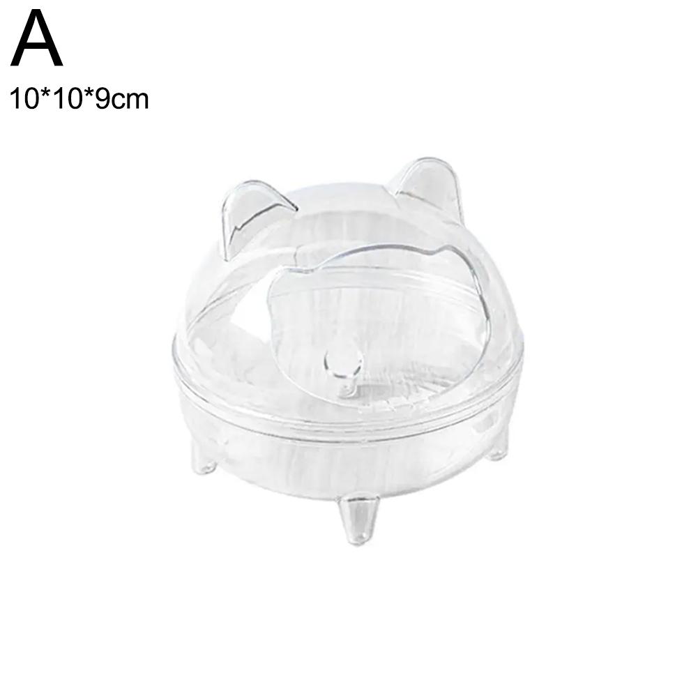 Песок для ванны Hamster, съемная полностью, полностью ванна Golden Bear Pet, прозрачная ванна M2K8