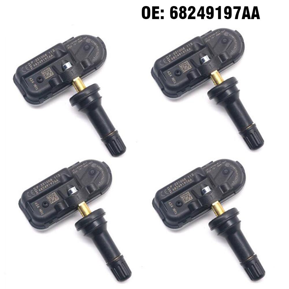 4 шт. Датчик контроля давления в шинах TPMS 68249197AA 434 МГц для Dodge Ram 2013-2020 Для Jeep Cherokee Для Ram 1500