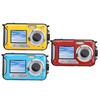 2.7K Underwater Camera with Dual Screens 48MP 16X Zoom 11FT Water Resistant Compact Digital Camera F