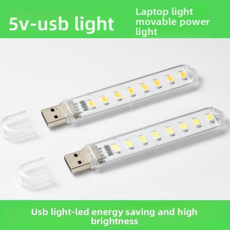 Тонкие и портативные USB светодиодные лампы для чтения, 2 шт. с диодами SMD 5630/5730, варианты теплого и белого света