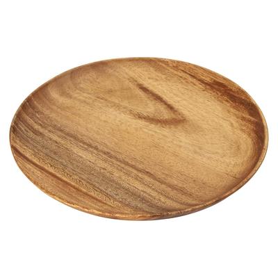 Fuji Boeki Круглый широкий поднос/тарелка из акации, ручная работа из натурального дерева, идеально для кемпинга и пикников, продукт 30148, 25,4 см 25,4 см глубиной, дерево, пикники, номер