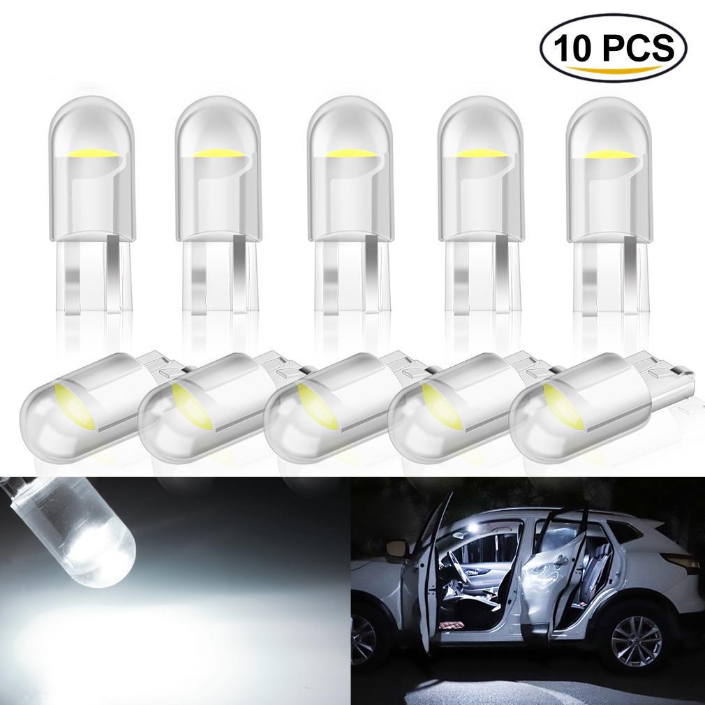 10X T10 W5W светодиодный автомобильный фонарь для номерного знака, лампа для skoda Rapid Octavia A2 A4 A5 A7 karoq fabia Kodiaq tesla model 3