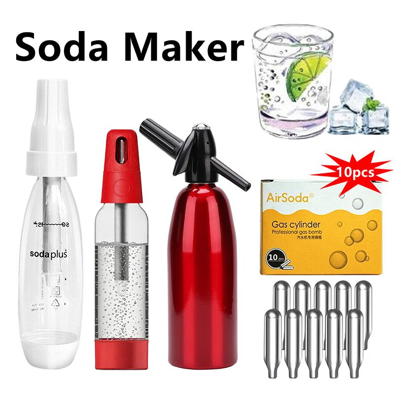 Портативный аппарат для газирования воды Sodaplus Домашний 1л Машины для газированной воды С баллоном CO2 Машина Soda Stream Maker