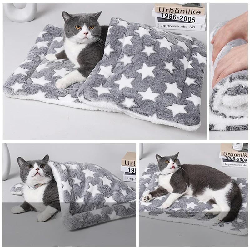 Plush Pet Sleeping Mat Dog Bed Puppy Bed for Small and Large Dogs Cat Litter Cushion Pet Supplies