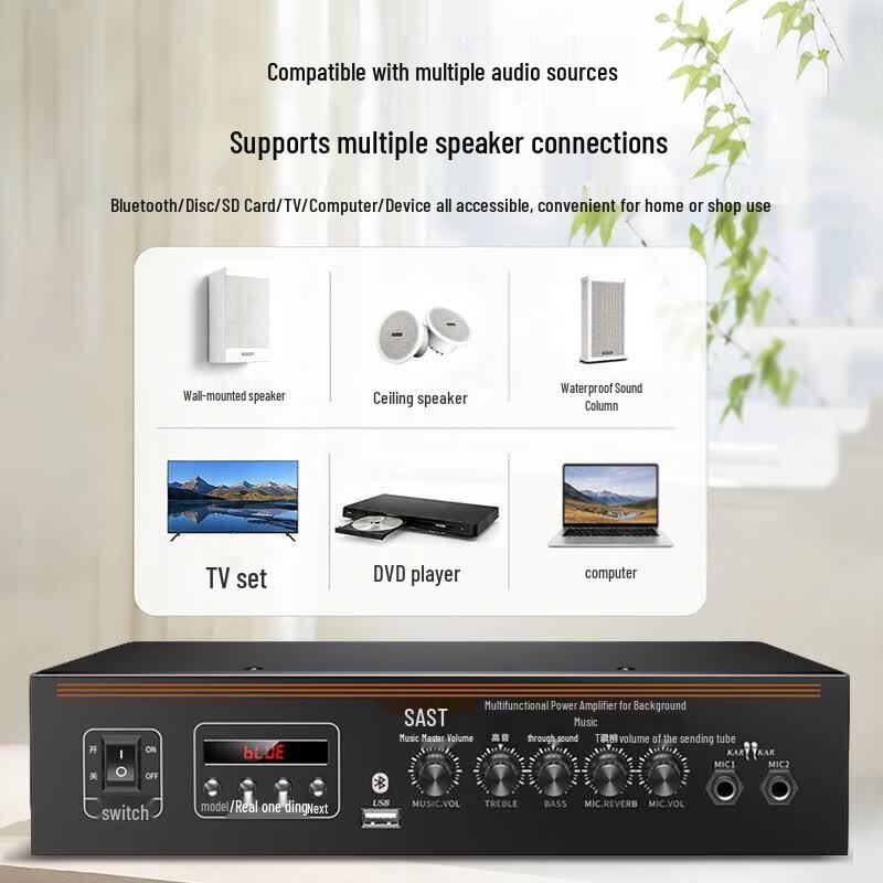 SAST DW70 White Commercial & Home Audio System (CN version)