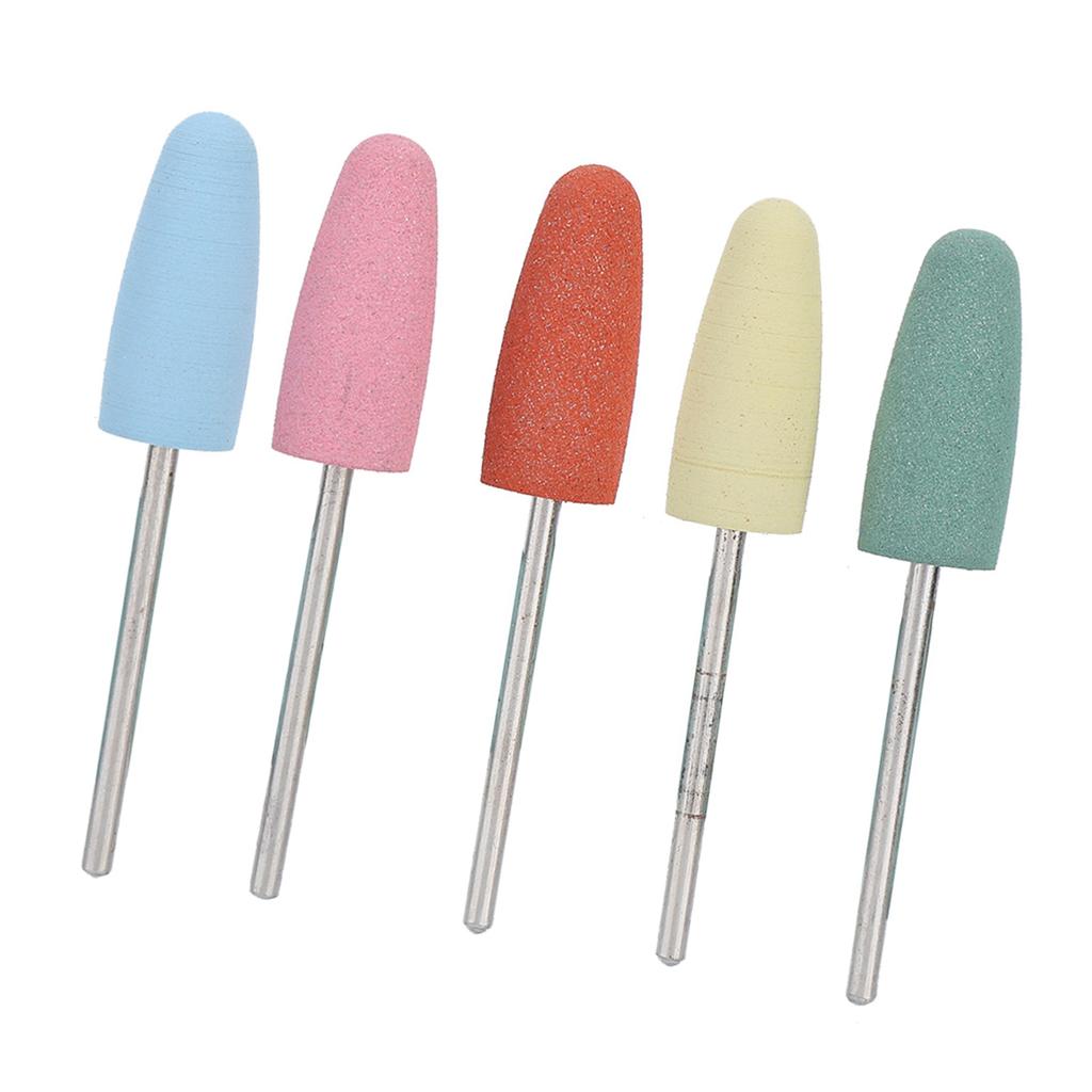 5pcs / Set Rubber Nail Drill Bits Manicure Pedicure Nail Polishing Burr Accessory 152