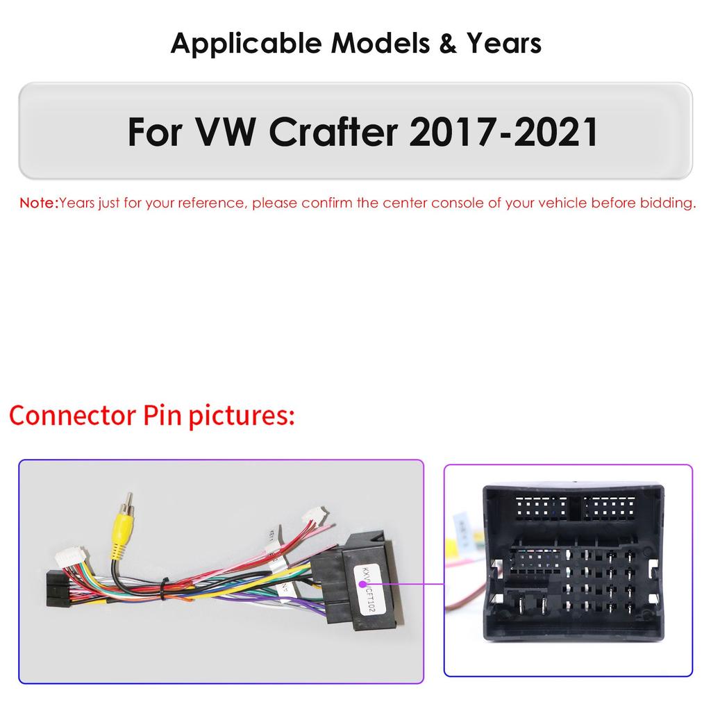 OSSURET Snapdragon 6115 Android Автомагнитола Плеер Интеллектуальный Экран для VW Volkswagen Crafter 2017-2021 Carplay Auto 2DIN Автомобильная Мультимедиа Авторадио
