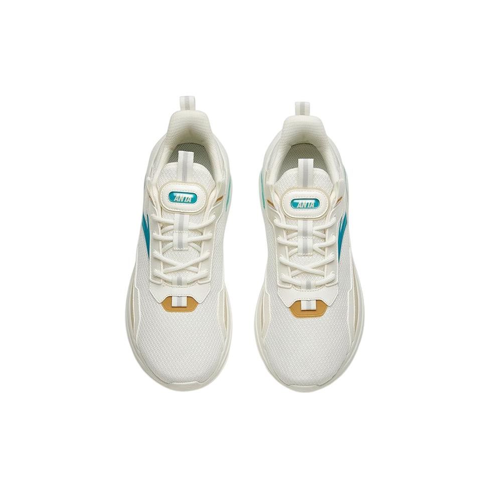 Anta Lifestyle Series амортизирующие дышащие спортивные повседневные туфли мужские кроссовки белые желтые зеленые 912228877-4