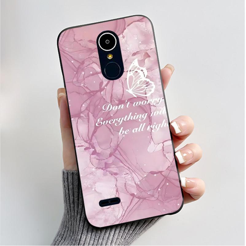 Чехол для LG K8 2017/LG K8 2018/LG K9 2018 Мягкий Силиконовый Черный Корпус для LG K10 2016/LG K10 2017 Чехол Милый Цветочный Мультяшный Чехол
