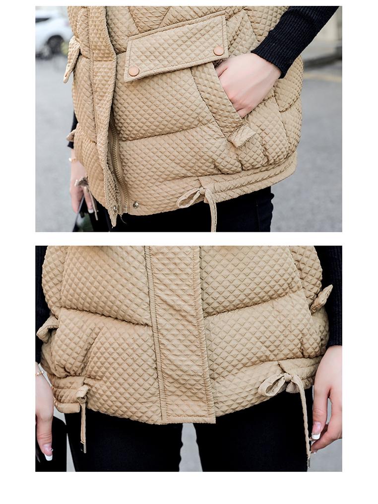 Женский пуховый жилет большого размера - Теплый, модный и без рукавов для осени/зимы