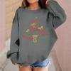 Children's Fashionable Casual Long-sleeved Loose Christmas Print Pullover Sweatshirt