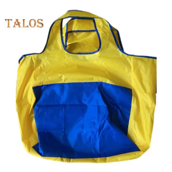 Складная сумка для покупок, многоразовая дорожная сумка для продуктов, усиленные швы, прочные ручки, вместительная сумка через плечо