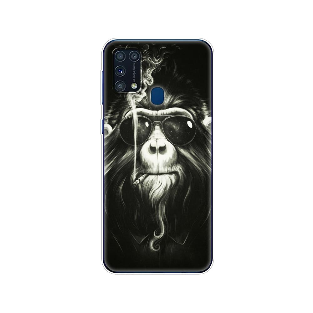 Чехол для Samsung M31, 6,4 дюйма, мягкий силиконовый чехол из ТПУ для Samsung Galaxy M31 M 31 SM-M315FZBVSER m315, задняя панель телефона, бампер, чехол