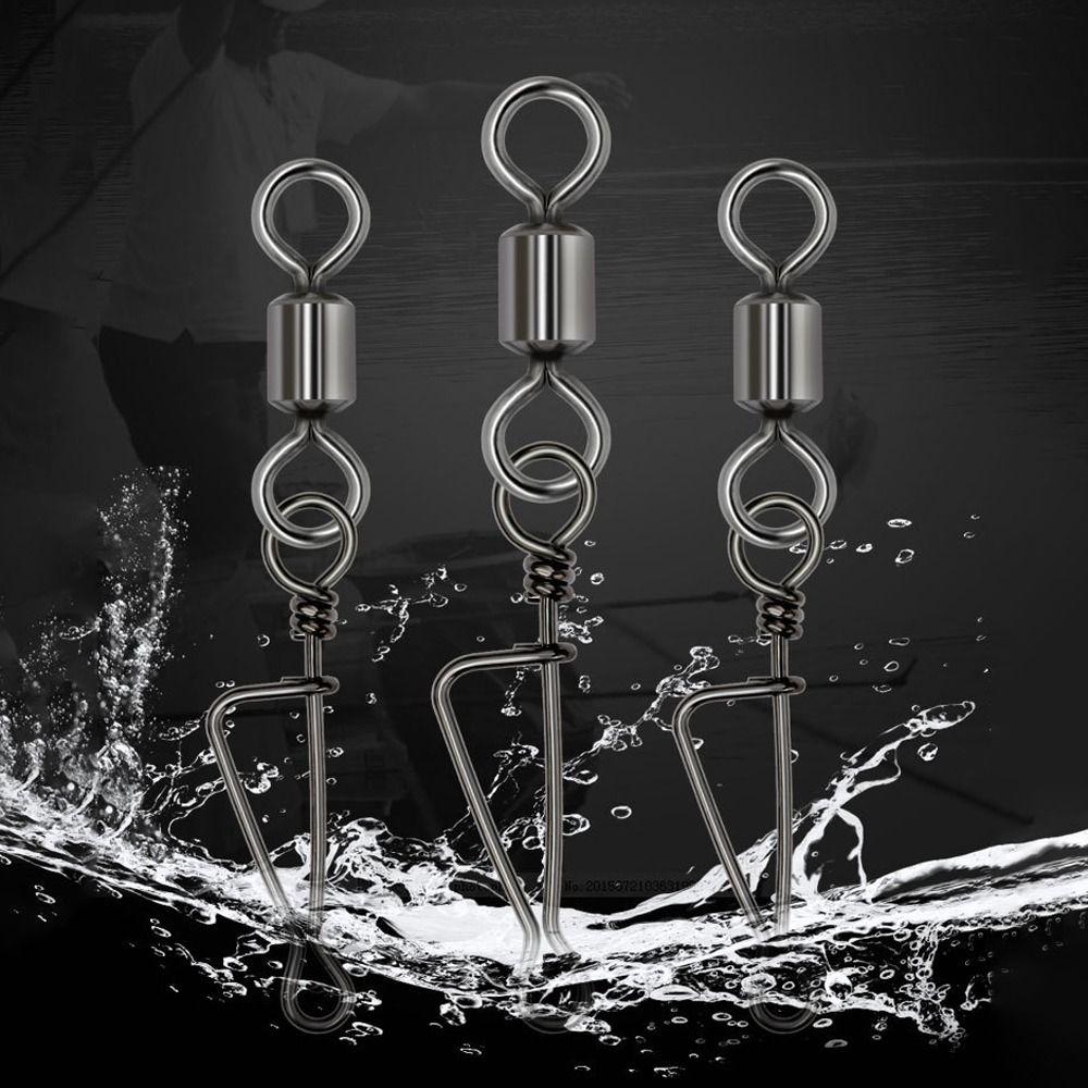 10 шт. соединительное кольцо для рыбалки, вращающийся вертлюг, 8-образный разъем для смены защелки, для ловли карпа