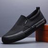 2024 Новая мужская обувь Повседневная обувь из парусины Весна-Лето Дышащая обувь на плоской подошве для скейтбординга Крутые мокасины без застежек