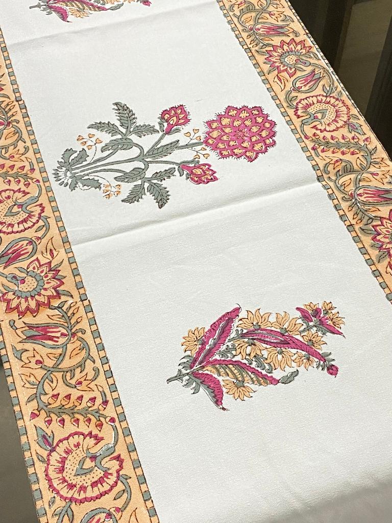 Blockprint Cotton Table Runner