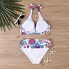 Plus Size Women Fashion Sexy Round Neck One Piece Bikini Set Slim The Sky Is Full of Stars Print Swimsuits